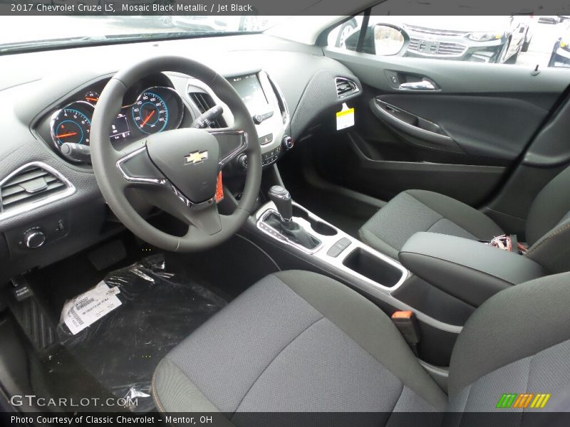 Mosaic Black Metallic / Jet Black 2017 Chevrolet Cruze LS