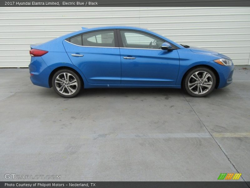 Electric Blue / Black 2017 Hyundai Elantra Limited