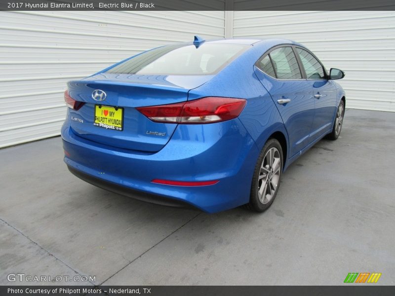 Electric Blue / Black 2017 Hyundai Elantra Limited