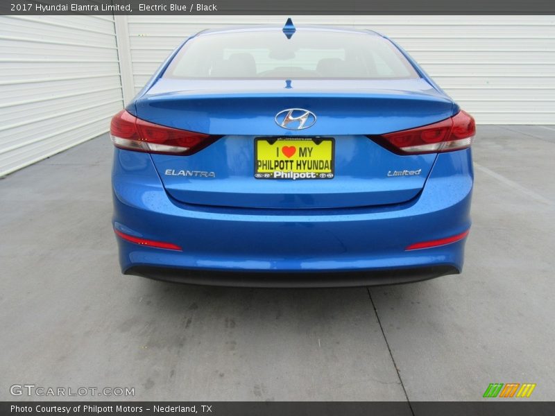 Electric Blue / Black 2017 Hyundai Elantra Limited