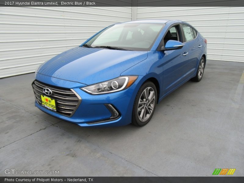 Electric Blue / Black 2017 Hyundai Elantra Limited