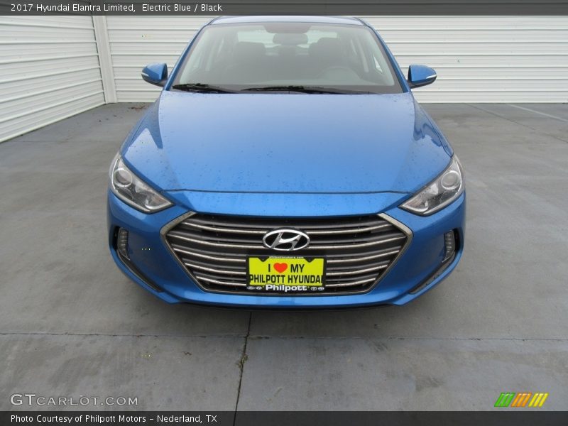 Electric Blue / Black 2017 Hyundai Elantra Limited