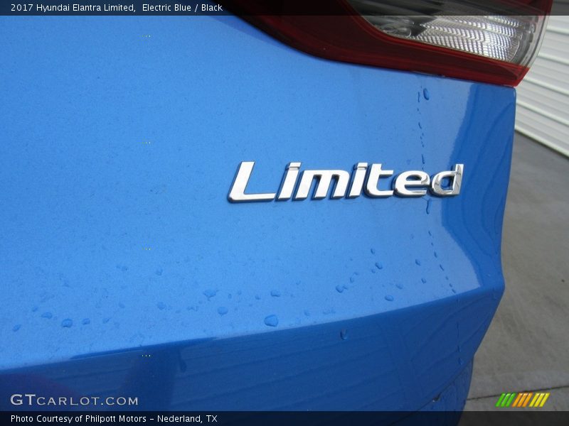 Electric Blue / Black 2017 Hyundai Elantra Limited