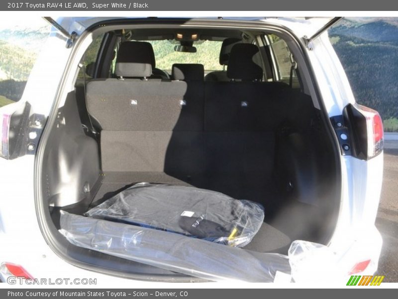 Super White / Black 2017 Toyota RAV4 LE AWD