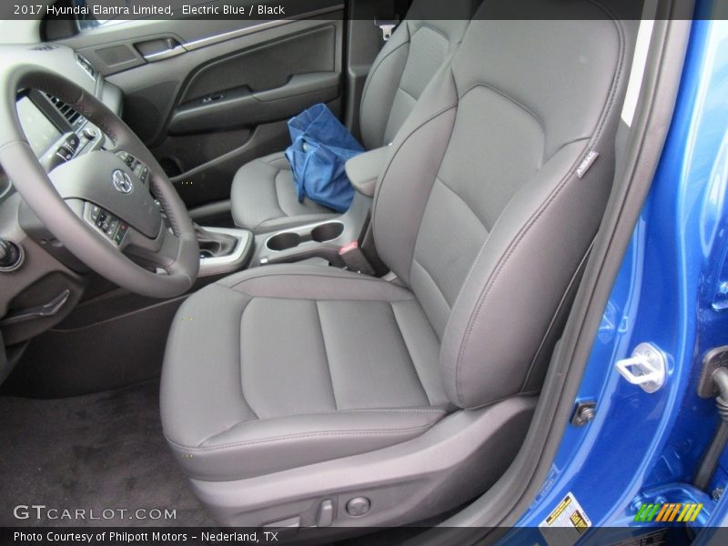 Electric Blue / Black 2017 Hyundai Elantra Limited