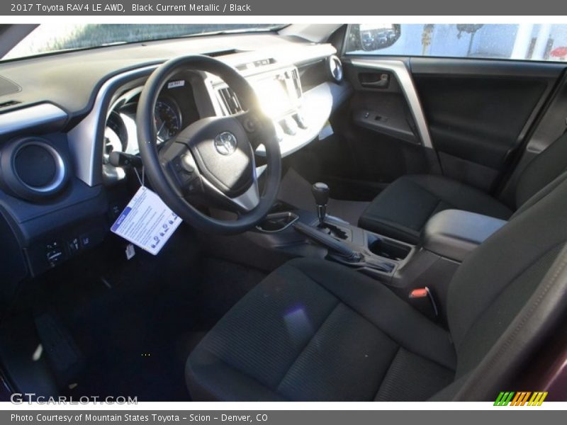 Black Current Metallic / Black 2017 Toyota RAV4 LE AWD