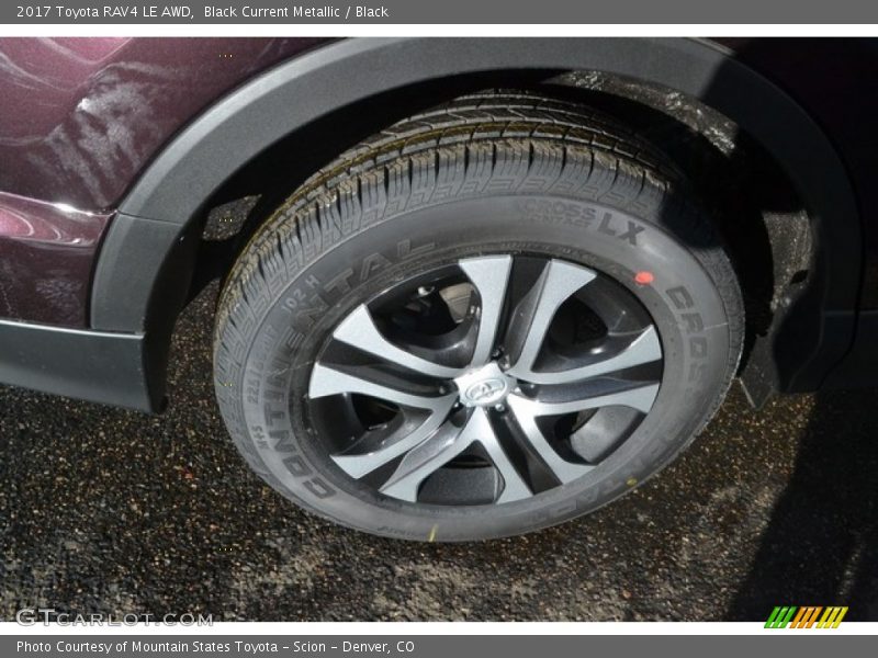 Black Current Metallic / Black 2017 Toyota RAV4 LE AWD