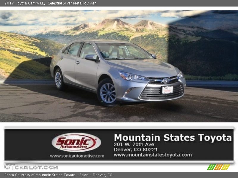 Celestial Silver Metallic / Ash 2017 Toyota Camry LE