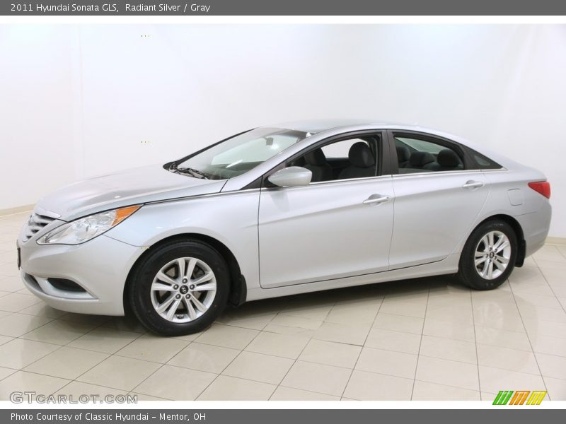 Radiant Silver / Gray 2011 Hyundai Sonata GLS