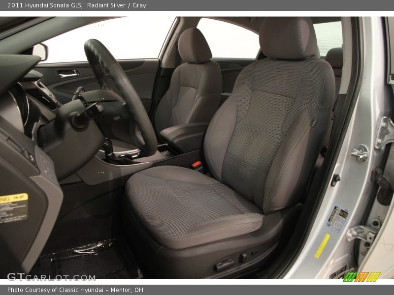 Radiant Silver / Gray 2011 Hyundai Sonata GLS