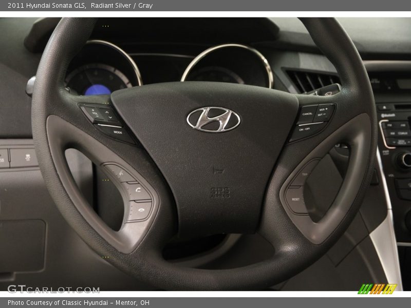 Radiant Silver / Gray 2011 Hyundai Sonata GLS
