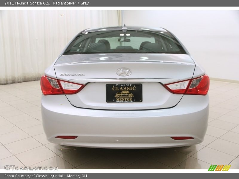 Radiant Silver / Gray 2011 Hyundai Sonata GLS
