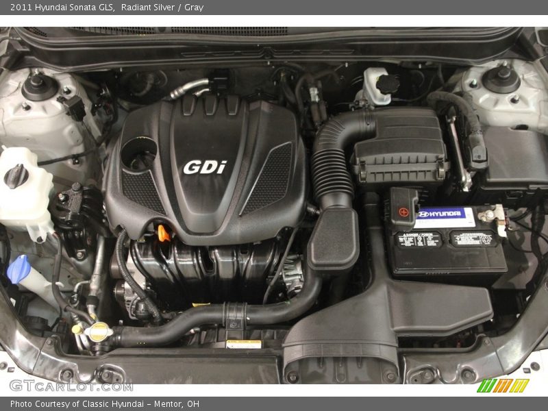 Radiant Silver / Gray 2011 Hyundai Sonata GLS