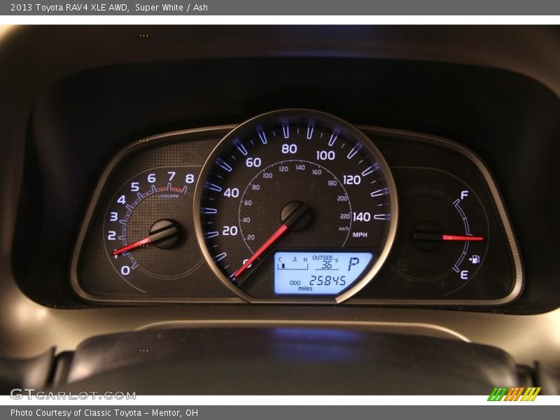 Super White / Ash 2013 Toyota RAV4 XLE AWD
