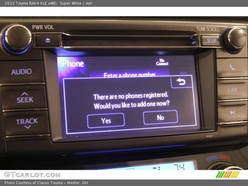 Super White / Ash 2013 Toyota RAV4 XLE AWD