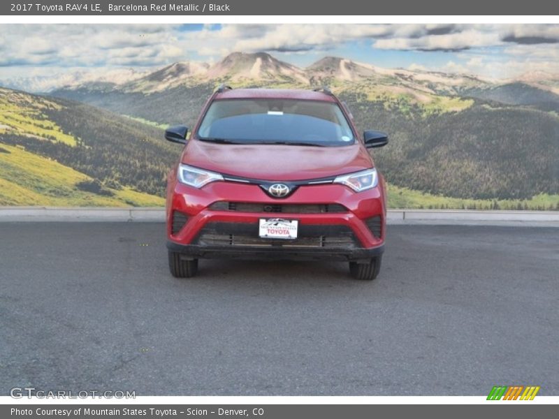 Barcelona Red Metallic / Black 2017 Toyota RAV4 LE