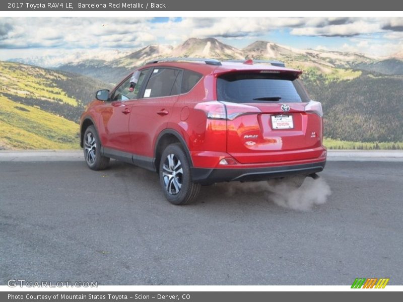 Barcelona Red Metallic / Black 2017 Toyota RAV4 LE