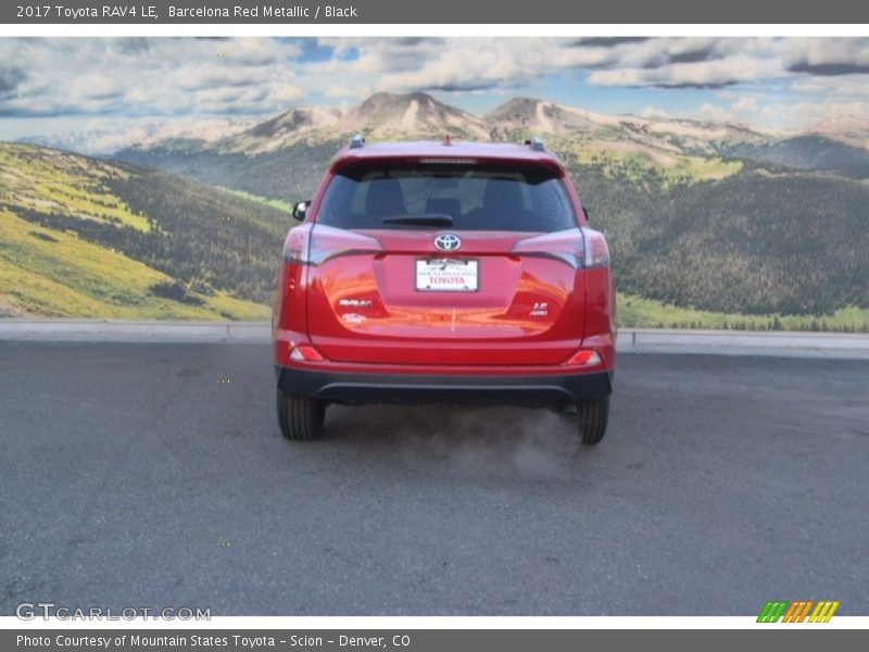 Barcelona Red Metallic / Black 2017 Toyota RAV4 LE