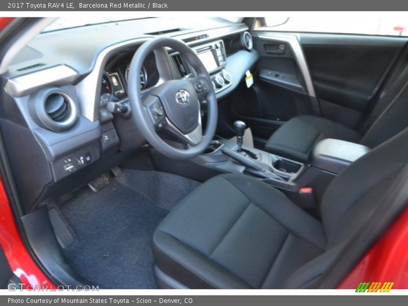 Barcelona Red Metallic / Black 2017 Toyota RAV4 LE