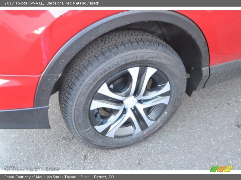 Barcelona Red Metallic / Black 2017 Toyota RAV4 LE