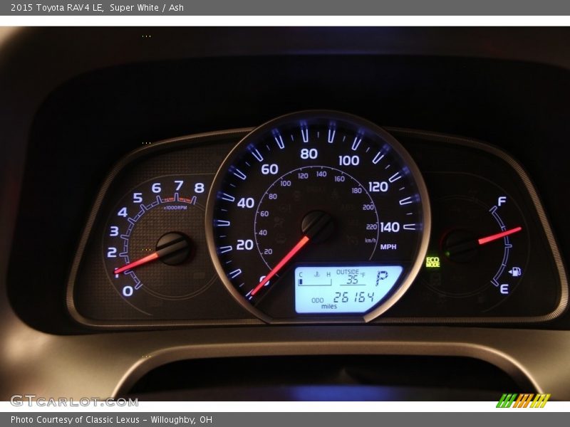 Super White / Ash 2015 Toyota RAV4 LE