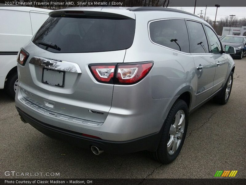 Silver Ice Metallic / Ebony 2017 Chevrolet Traverse Premier AWD