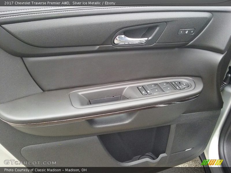 Silver Ice Metallic / Ebony 2017 Chevrolet Traverse Premier AWD