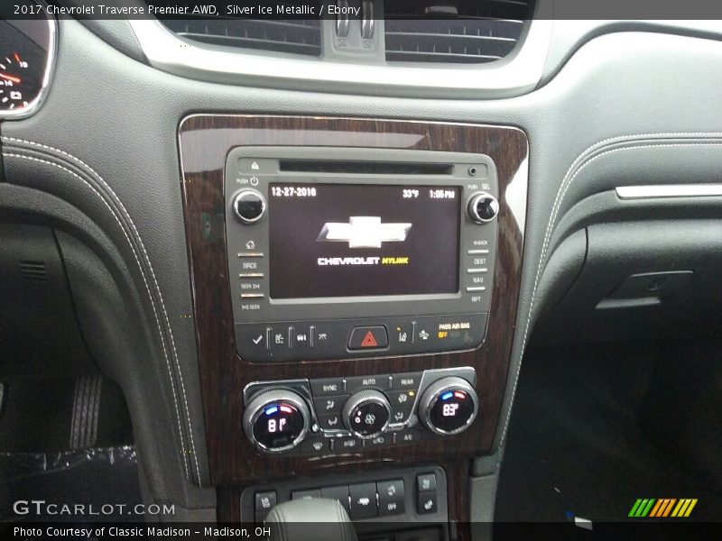 Silver Ice Metallic / Ebony 2017 Chevrolet Traverse Premier AWD