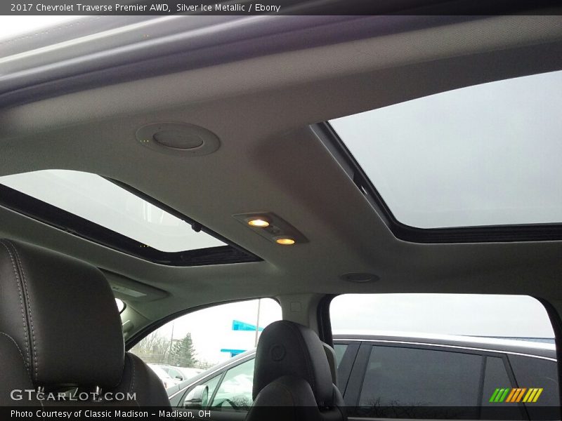 Silver Ice Metallic / Ebony 2017 Chevrolet Traverse Premier AWD