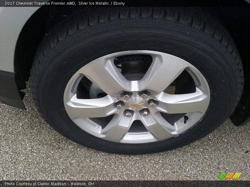 Silver Ice Metallic / Ebony 2017 Chevrolet Traverse Premier AWD