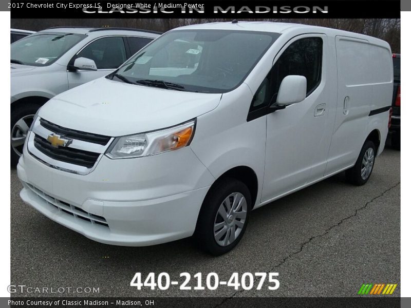 Designer White / Medium Pewter 2017 Chevrolet City Express LS