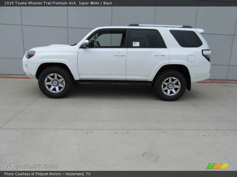 Super White / Black 2016 Toyota 4Runner Trail Premium 4x4
