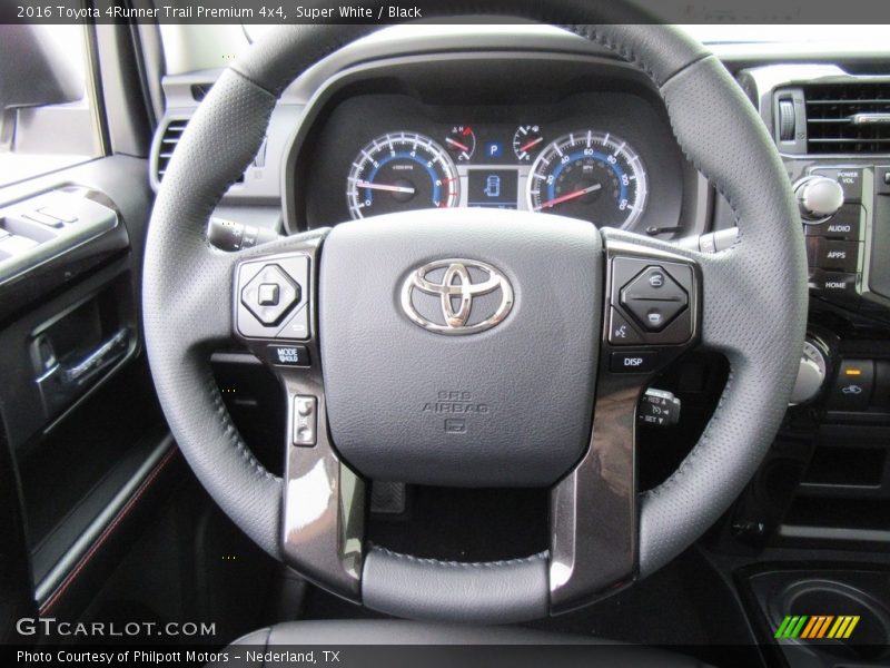 Super White / Black 2016 Toyota 4Runner Trail Premium 4x4