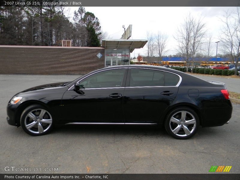 Obsidian Black / Black 2007 Lexus GS 350