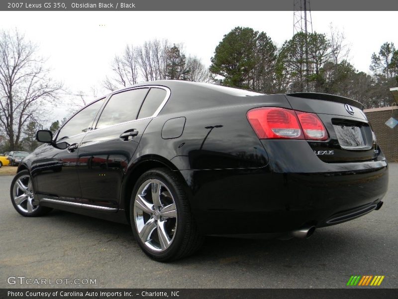 Obsidian Black / Black 2007 Lexus GS 350