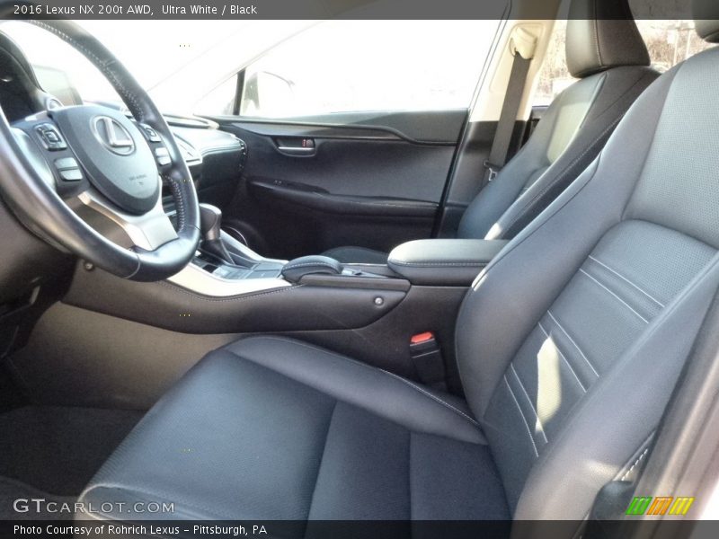 Ultra White / Black 2016 Lexus NX 200t AWD