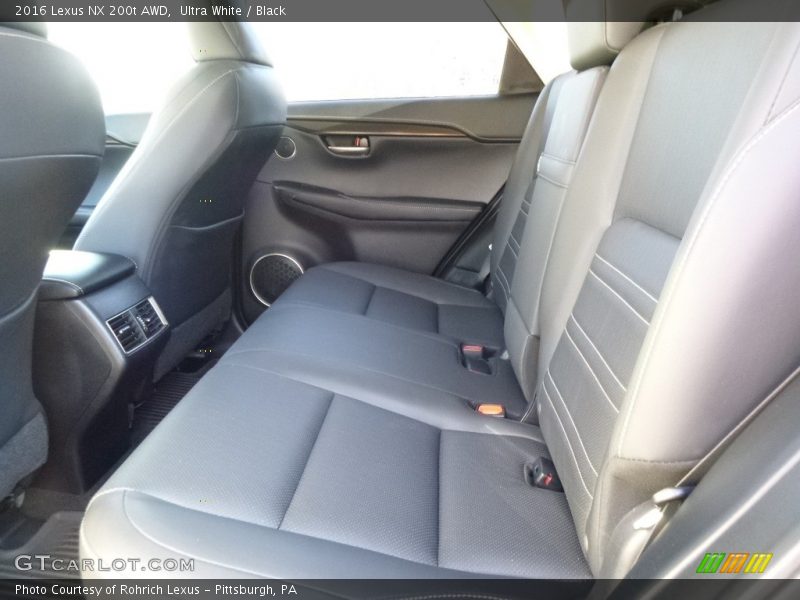Ultra White / Black 2016 Lexus NX 200t AWD