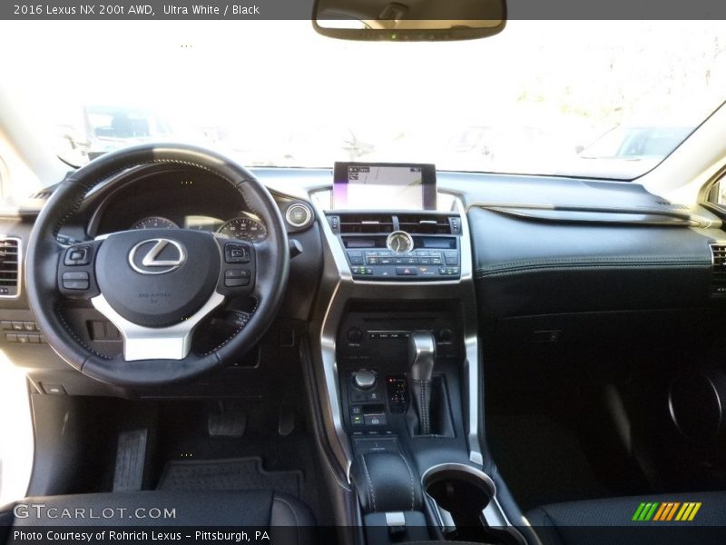 Ultra White / Black 2016 Lexus NX 200t AWD