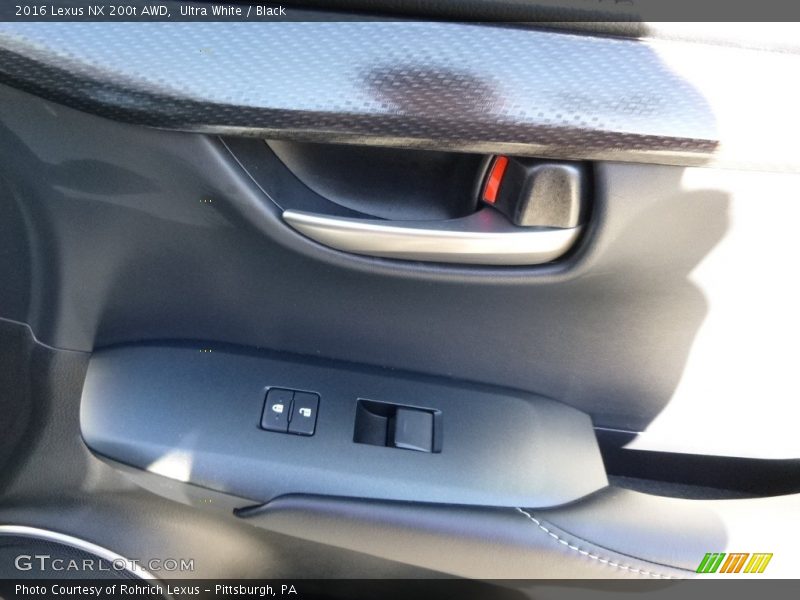 Ultra White / Black 2016 Lexus NX 200t AWD