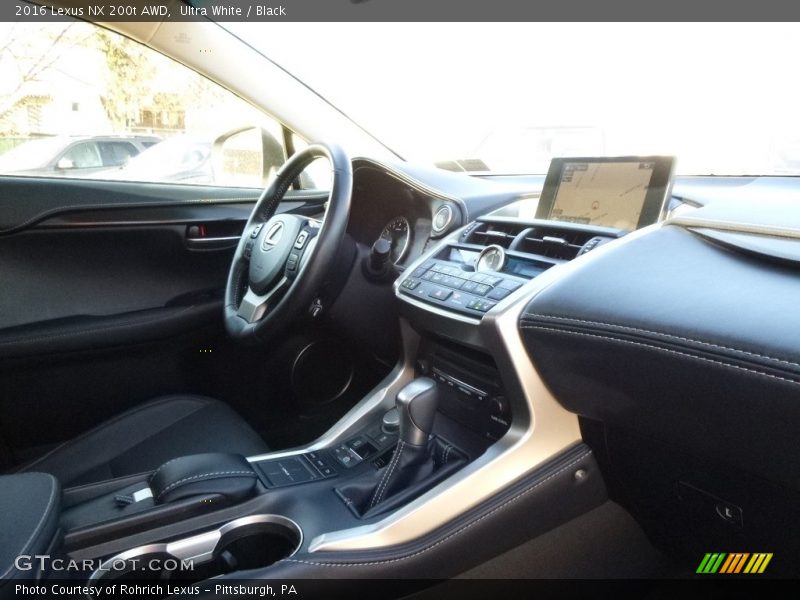 Ultra White / Black 2016 Lexus NX 200t AWD