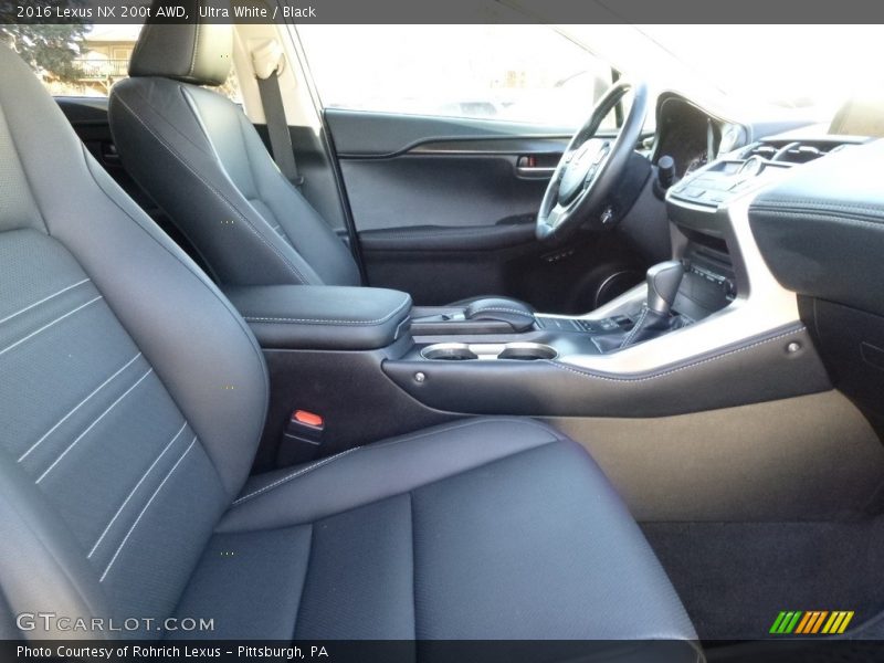 Ultra White / Black 2016 Lexus NX 200t AWD