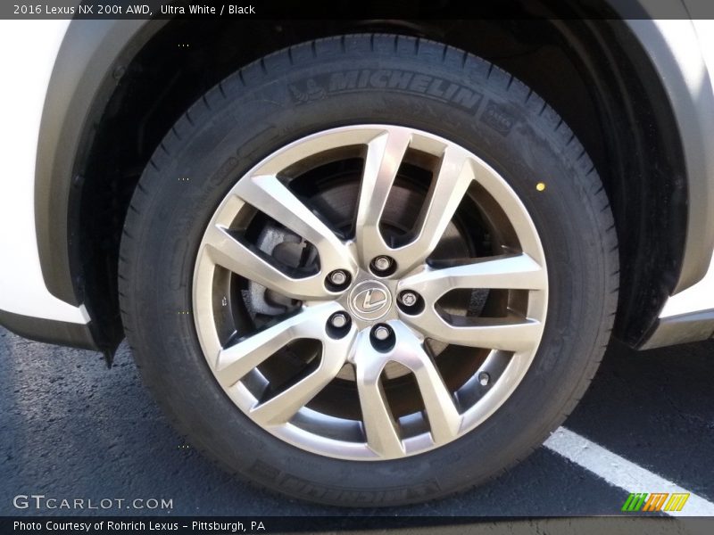 Ultra White / Black 2016 Lexus NX 200t AWD