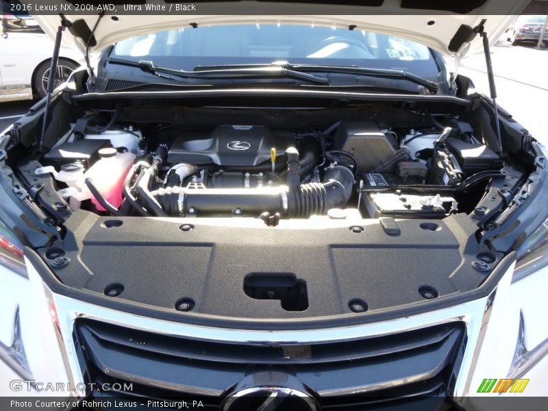 Ultra White / Black 2016 Lexus NX 200t AWD