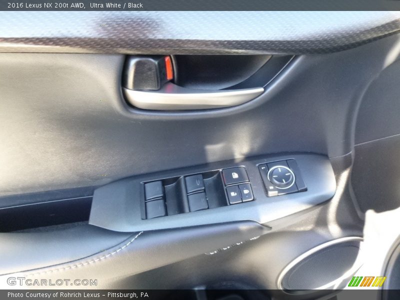 Ultra White / Black 2016 Lexus NX 200t AWD
