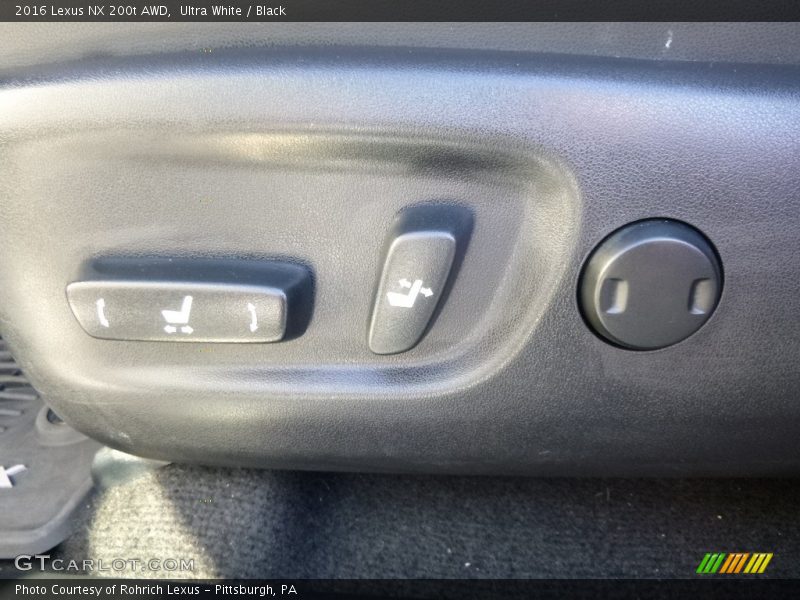 Ultra White / Black 2016 Lexus NX 200t AWD