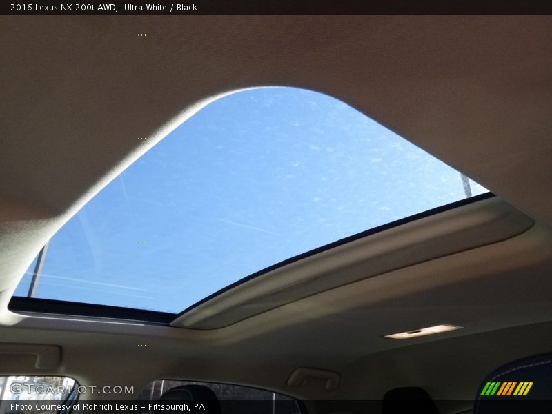 Ultra White / Black 2016 Lexus NX 200t AWD