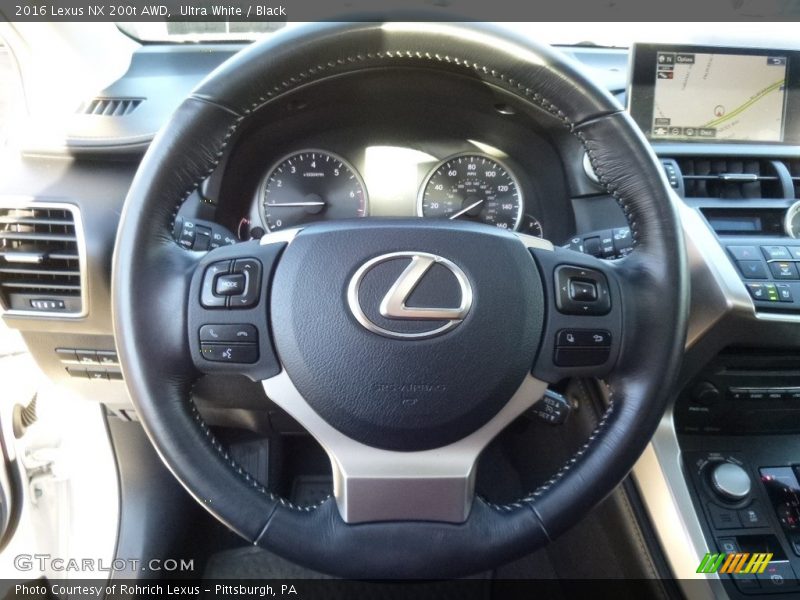 Ultra White / Black 2016 Lexus NX 200t AWD