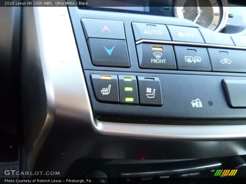 Ultra White / Black 2016 Lexus NX 200t AWD