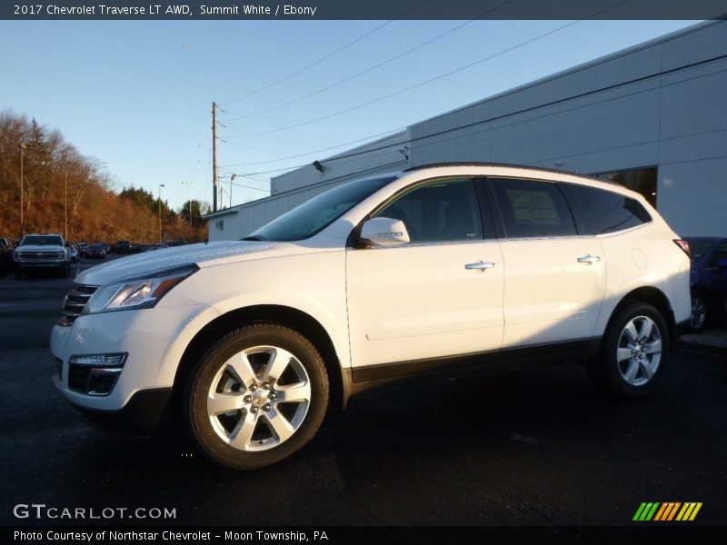 Summit White / Ebony 2017 Chevrolet Traverse LT AWD