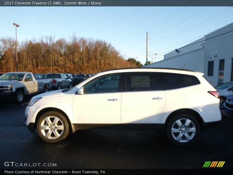 Summit White / Ebony 2017 Chevrolet Traverse LT AWD